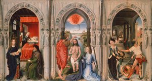 Triptych of Baptist by Rogier van der Weyden
