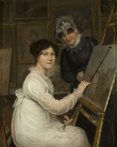 The Artist and Her Mother by Rolinda Sharples