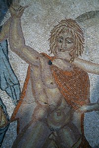 Abduction of Hylas by Nymphs, Mosaic in House of Venus in Roman City of Volubilis