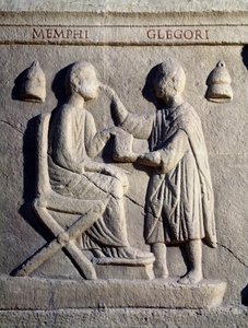 An Ophthalmologist Examines the Eyes of His Patient by Roman