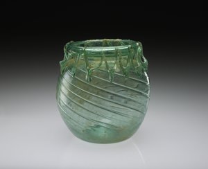 Blown-Glass Jar with Functional & Decorative Trailing, AD 301-400 by Roman