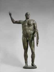 Bronze statue of the emperor Trebonianus Gallus, 251-253 AD by Roman