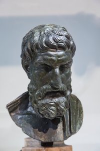 Bust of Epicurus by Roman