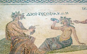 Dionysus Counseling the Nymph Akme, House of Dionysos, Paphos, Cyprus