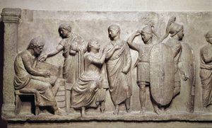 Domitius Achenobarbus, detail of registration of citizens and sacrifice to the god Mars, c. 100 BC