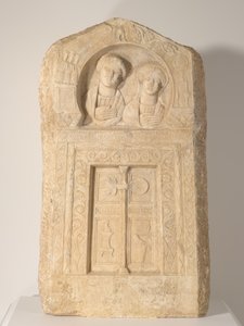 Funerary Stela of the Priest Dionysios and His Wife, Tertia
