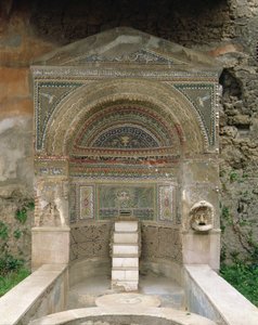 House of the Great Fountain, Street of Mercury, Pompei, Italy (photo) by Roman
