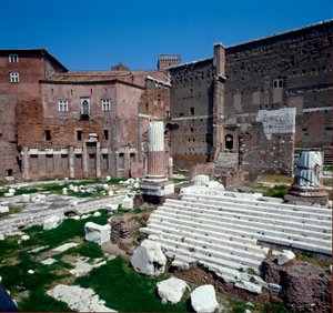 Imperial Forum: View of the Temple of Avenger Mars (2 BC)