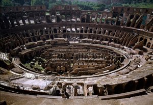 Internal View of the Colosseum, Built Between 70 and 80 by Roman