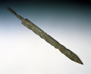 Legionary sword of gladius, from the Roman site at Newstead, Melrose, AD 80-100 by Roman