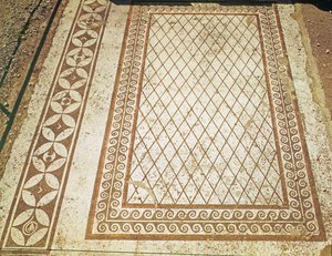 Mosaic floor from the House of the Messii by Roman