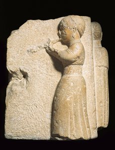 Osuna Sculpture of a Woman Playing an Aulos