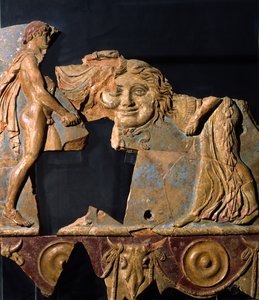 Relief from the area of the Temple of Apollo, Palatine Hill, Rome by Roman