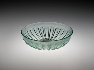 Ribbed Glass Bowl by Roman