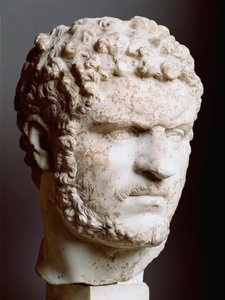 Marble Head of Caracalla (188-217), Emperor from 211 to 217 AD