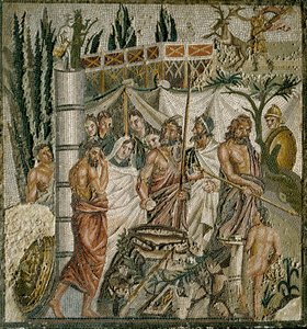 Roman Art: The Sacrifice of Iphigenie by Roman