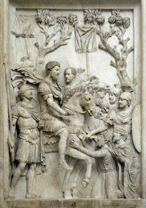 Roman Emperor Marcus Aurelius Pardons the Defeated Enemies, c.176-180 by Roman
