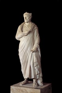 Roman Greco Art: Sculpture of the Roman Emperor Julian the Apostate by Roman