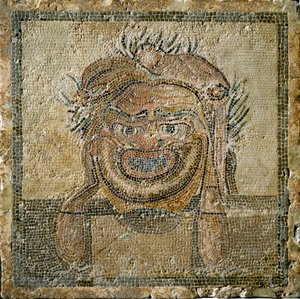 Roman art: Roman theatre mask by Roman
