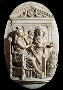 A Scene of Sacrifice in Vesta, Roman Art, Villa Albani by Roman