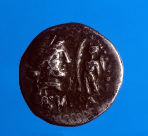 Silver Coin with the Effigy of the Roman Politician Lucius Cornelius Sulla (87 BC)