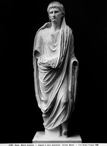 Statue of Emperor Augustus in Priestly Garments