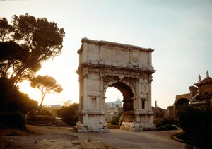 The Arch of Titus, built in 81