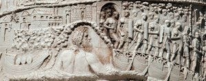 The Roman Legions Sail in Ancona under the Protection of Neptune (detail) by Roman