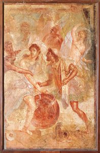 Ulysses and Diomedes Recognizing Achilles Disguised as the Female Pyrrha among the Daughters of Lycomedes at Skyros