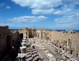 View of the Basilica, built as a court of justice, 3rd century