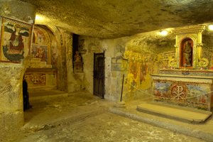 View of the Catacombs of Saint Agatha in Rabat, Malta by Roman