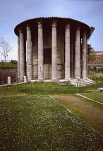 View of the Temple of Hercules Victor (Hercules Olivarius), 213 BC by Roman