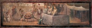 The Judgment of Solomon, 1st millennium by Roman Pompeian wall painting.