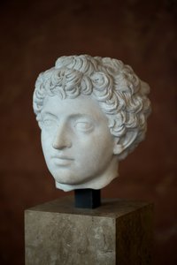 Head of the Roman Emperor Marcus Aurelius as a Young Man (121 - 180 AD) Marble by Roman Roman