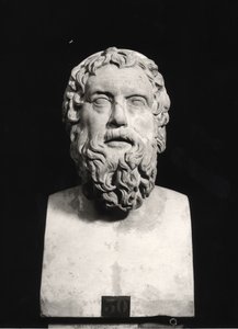 Bust of Aristophanes by Roman Roman