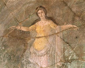 Fresco Depicting Andromeda, House of Priest Amandus, Pompeii, Campania, Roman Civilization by Roman Roman