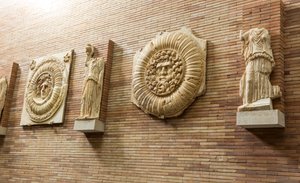 Plaques on the wall in the main hall