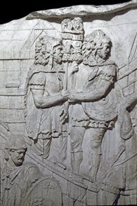 Roman Art: Warriors Carrying the Roman Eagle (Aquiliferes)