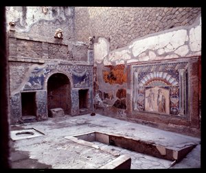 View of the Triclinium of the Casa di Nettuno e Anfitrite by Roman Roman