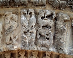 Detail of sculptures of the south portal
