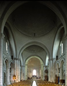 Internal View of the Cathedral Saint Pierre by Romanesque