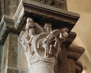 Libra (carved capital) by Romanesque