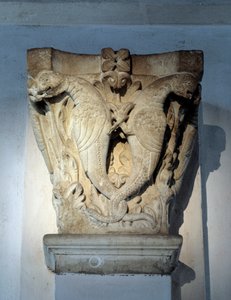 Monsters, Capital of the choir by Romanesque
