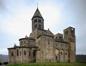 Romanesque Art: View of the Church of Saint-Nectaire