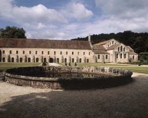 View of the abbey by Romanesque
