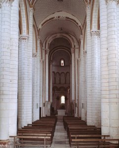 View of the nave by Romanesque