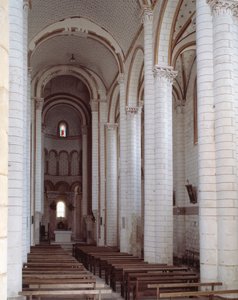View of the nave by Romanesque