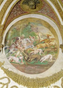 Chamber of the Winds, Deer and Wild Boar Hunt by Romano Giulio