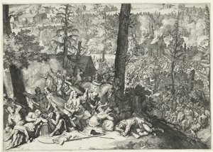 Victory of Duke Charles V of Lorraine and Margrave Louis William of Baden-Baden over the Turks, 1687 by Romeyn de Hooghe (attributed to)