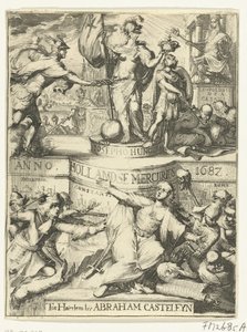 Title Page for the Dutch Mercury for the Year 1687 by Romeyn de Hooghe (attributed to)